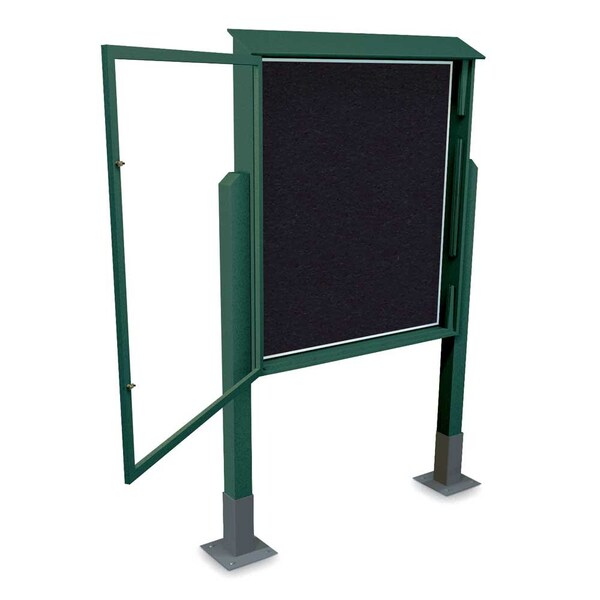 Sliding Door Indoor Enclosed Corkboard, 4